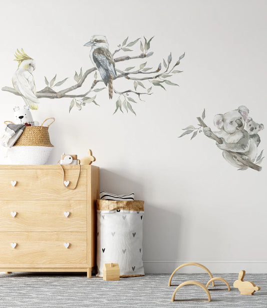 50% OFF - Birds on Branch with Koala & Baby