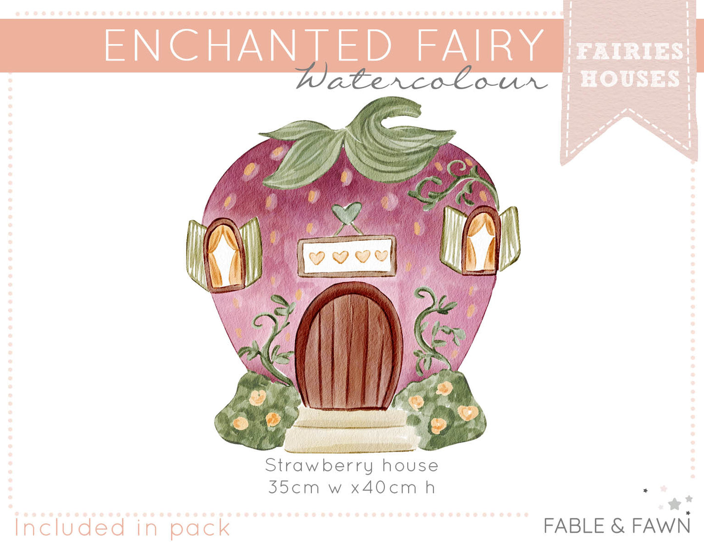 Strawberry Fairy House